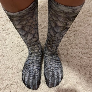 Funny Unisex Adult Kids Elastic Sock Animal Paw Feet Crew 3D Print Foot  Socks UK