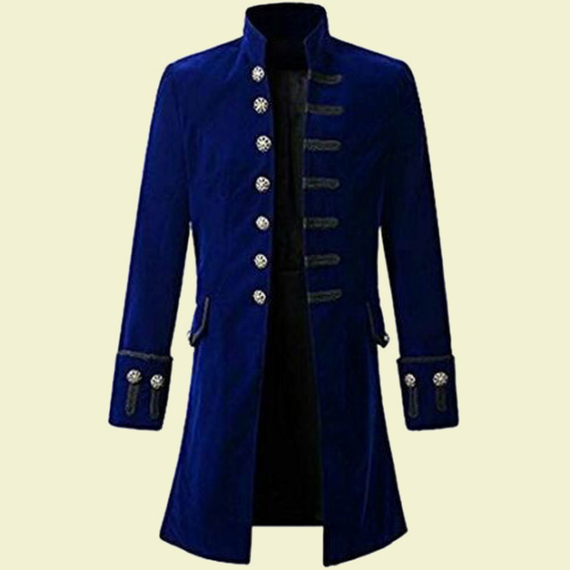 Long Blue Coat Men - Etsy