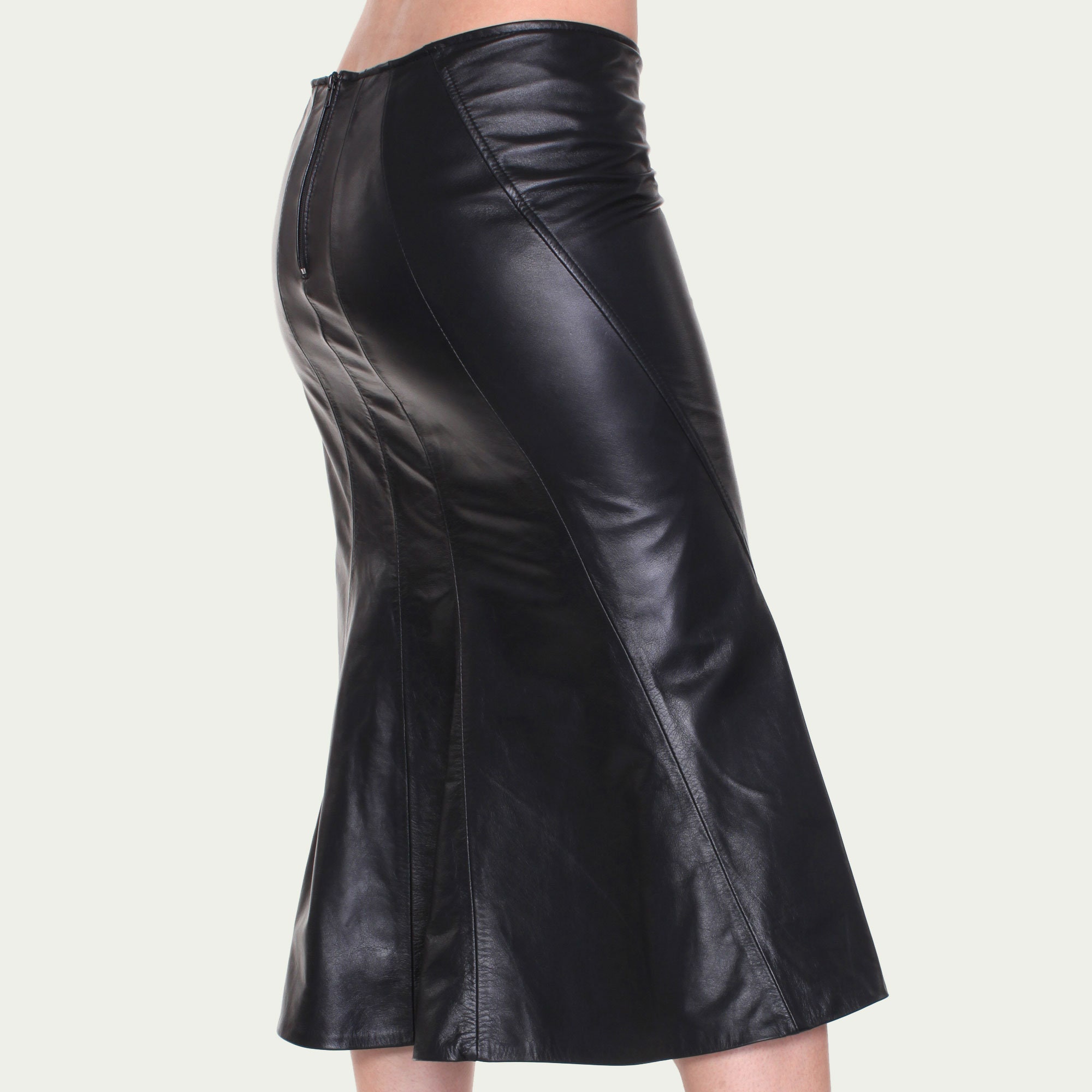 Ladies Tight Fitting Zipper Leather Skirtladies Leather - Etsy UK