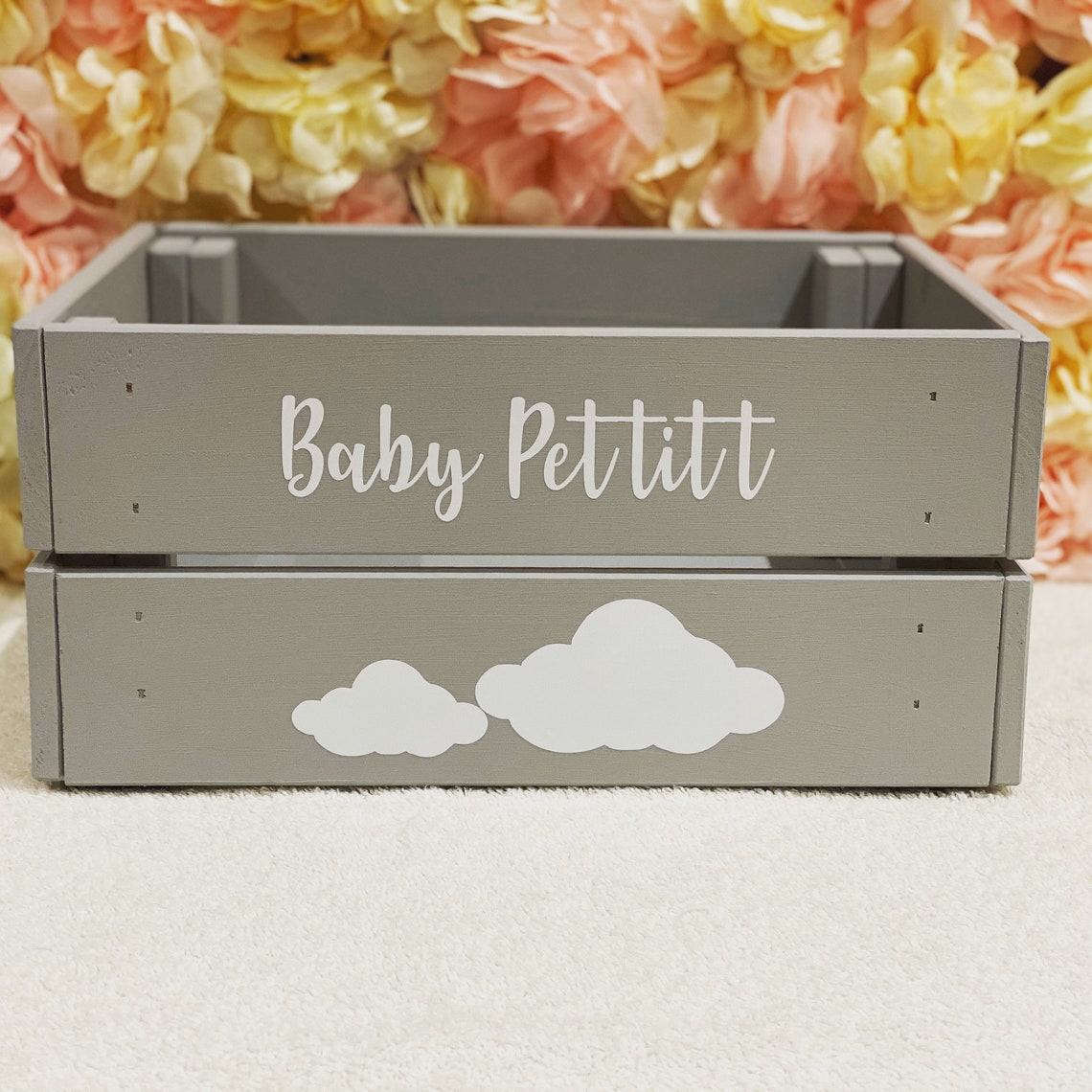 Personalised New Baby Crate Etsy