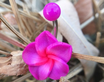 Belly Ring, Belly bar,Navel Piercing Ring,Belly Button Ring,flower belly ring