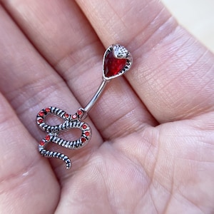 Snake Belly Ring, Belly bar,Navel Piercing Ring,Belly Button Ring,belly ring, Best gift for her
