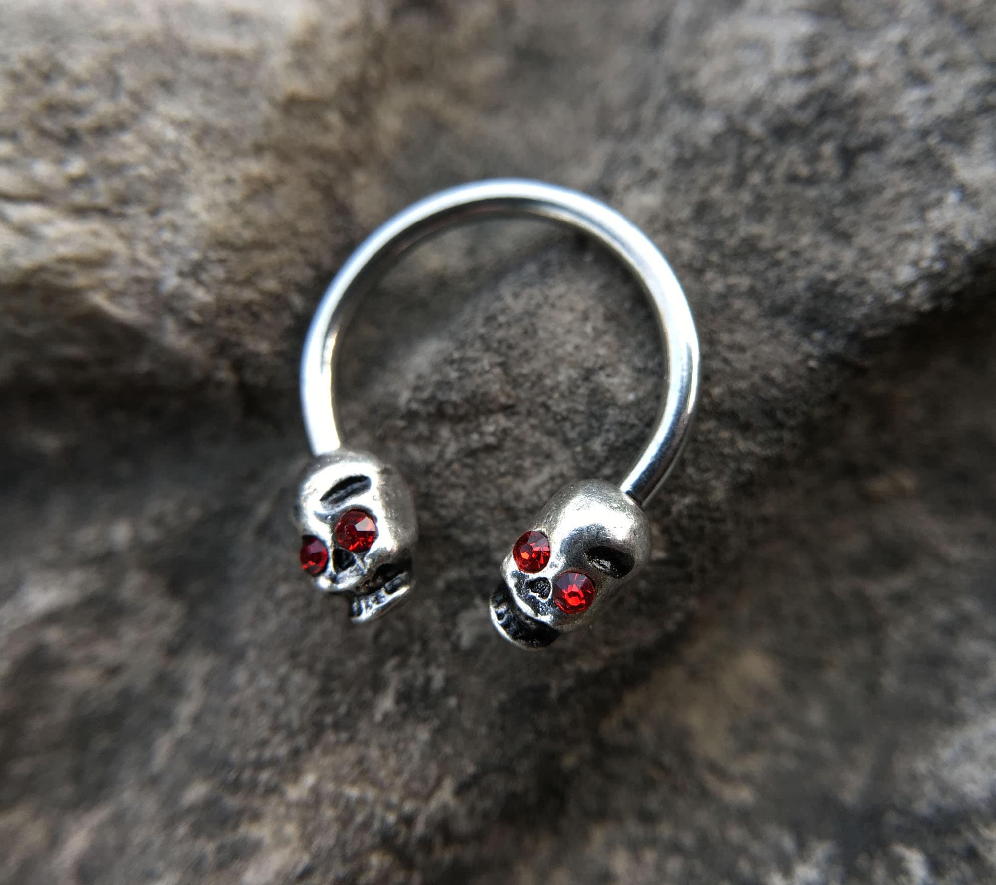 Skull Devil Horn Septum Ring Skull Septum Denmark