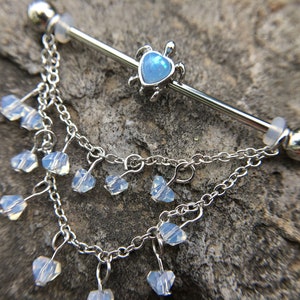 14g Chirurgenstahl Tortoise Industrial Barbell,Piercing Schmuck,industrielle Barbell