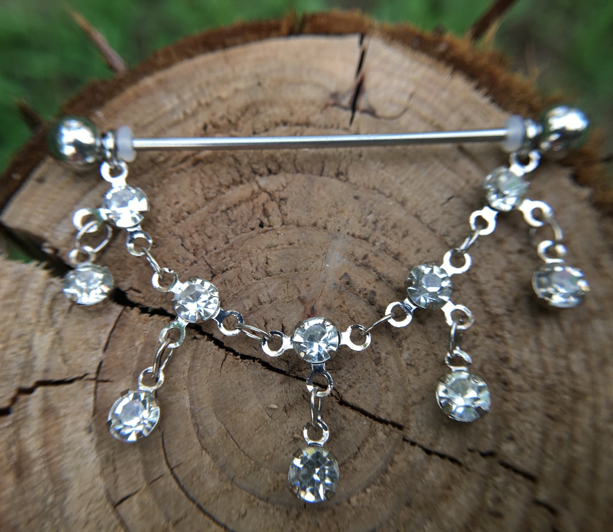 Long Industrial Piercing Jewelry TRBR 16G Industrial