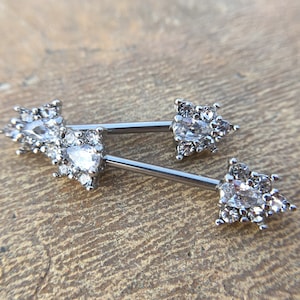 Diamond nipple piercings best sale