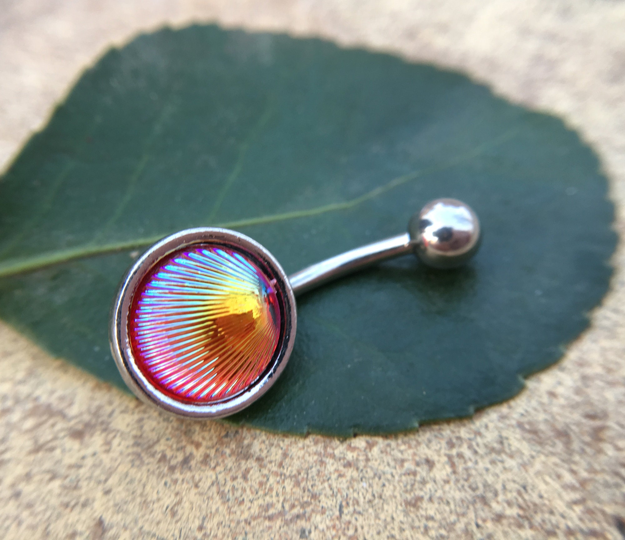 Shell Belly Ring, Belly Bar,navel Piercing Ring,gift for Her,belly ...