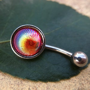 Shell Belly Ring, Belly bar,Navel Piercing Ring,Gift for her,Belly Button Ring, Body Jewelry