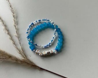 beaded bracelet stack