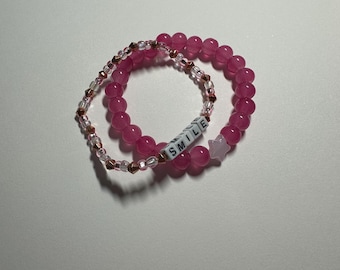 beaded bracelet stack