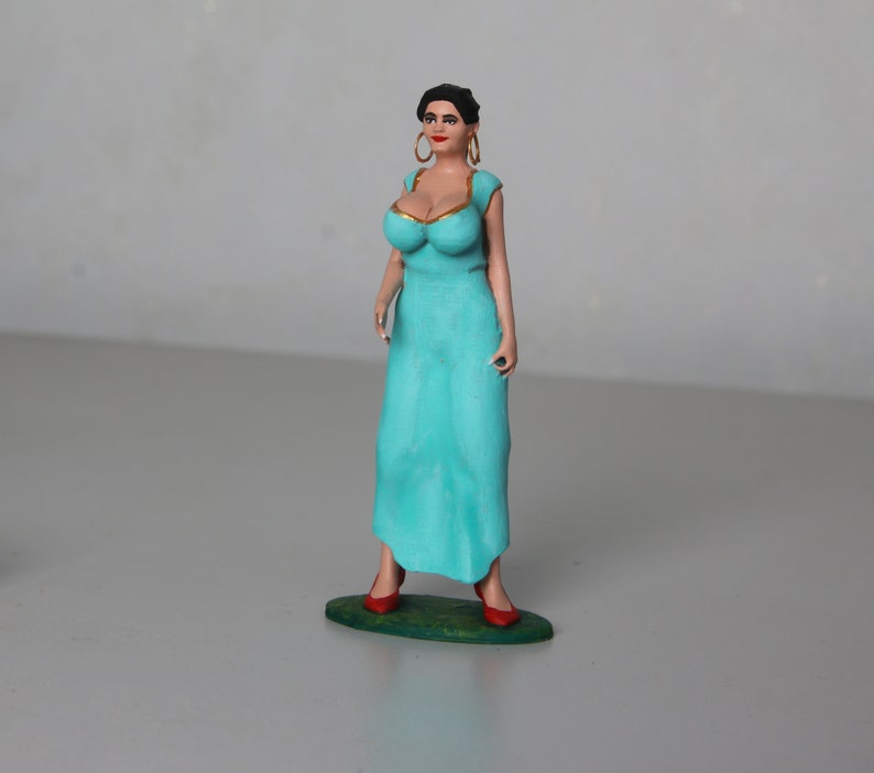 Female pin up figure woman scale 1/18 1/24 scale Z342 Etsy