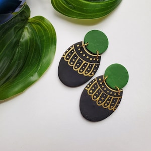 RBG earrings, Ruth Bader Ginsburg inspired earrings, dissent earrings, Clay earrings,  lightweight, statement earrings  handmade
