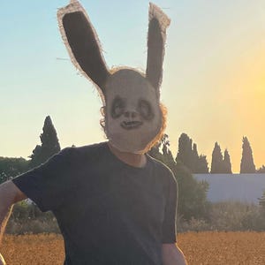 Rabbit Mask, Bunny Skull Horror, Scary Halloween Costume, Masquerade, Photo Shoot Props