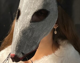 Creepy Cute Possum Mask - Adult Halloween, Masquerade, Cosplay Costume Masks for Photo Shoots, Videos - Rat, Mouse, Rodent Mask