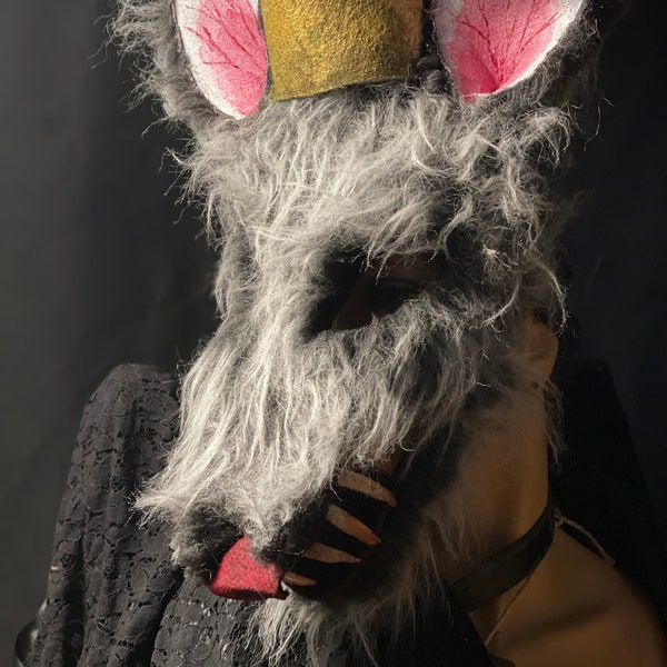 Creepy Cute Rat King Mask - Adult Halloween, Masquerade, Cosplay Costume Masks for Photo Shoots, Videos and Fun Times