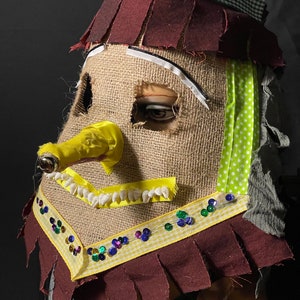Handmade Cajun Mardi Gras Mask: Carnival Costume