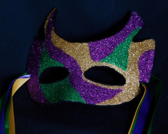Mardi Gras Mask - Masquerade Carnival Costume and Photo Shoot Prop Mask