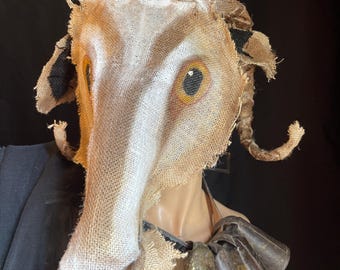 Goat Mask: Halloween Costume, Photo Prop
