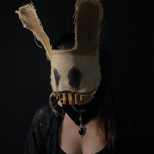 Rabbit Mask, Bunny Mask, Adult Halloween costume, Photo, Video Prop