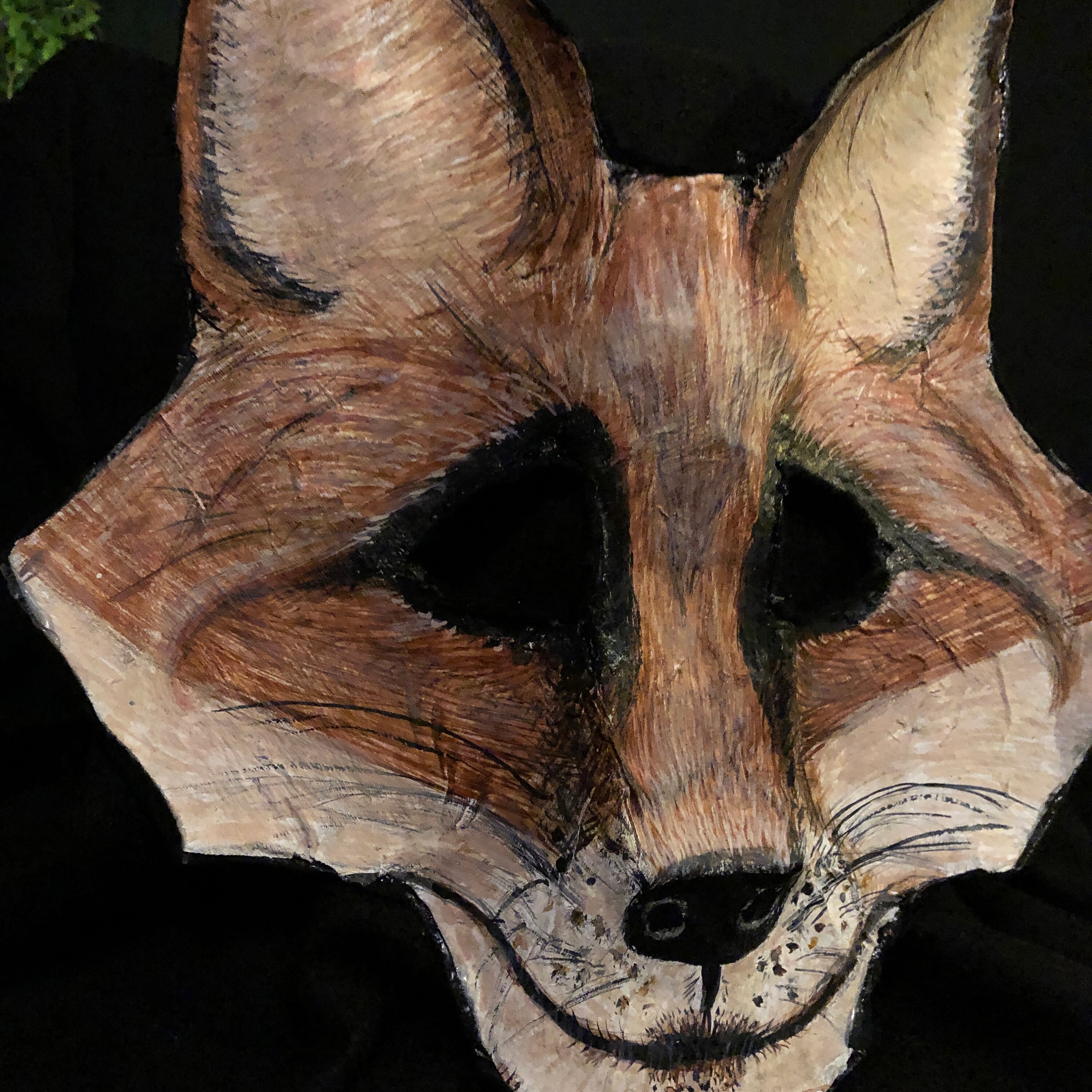 Kitsune Fox Mask Papiermâché Adult Halloween Costumes for Etsy