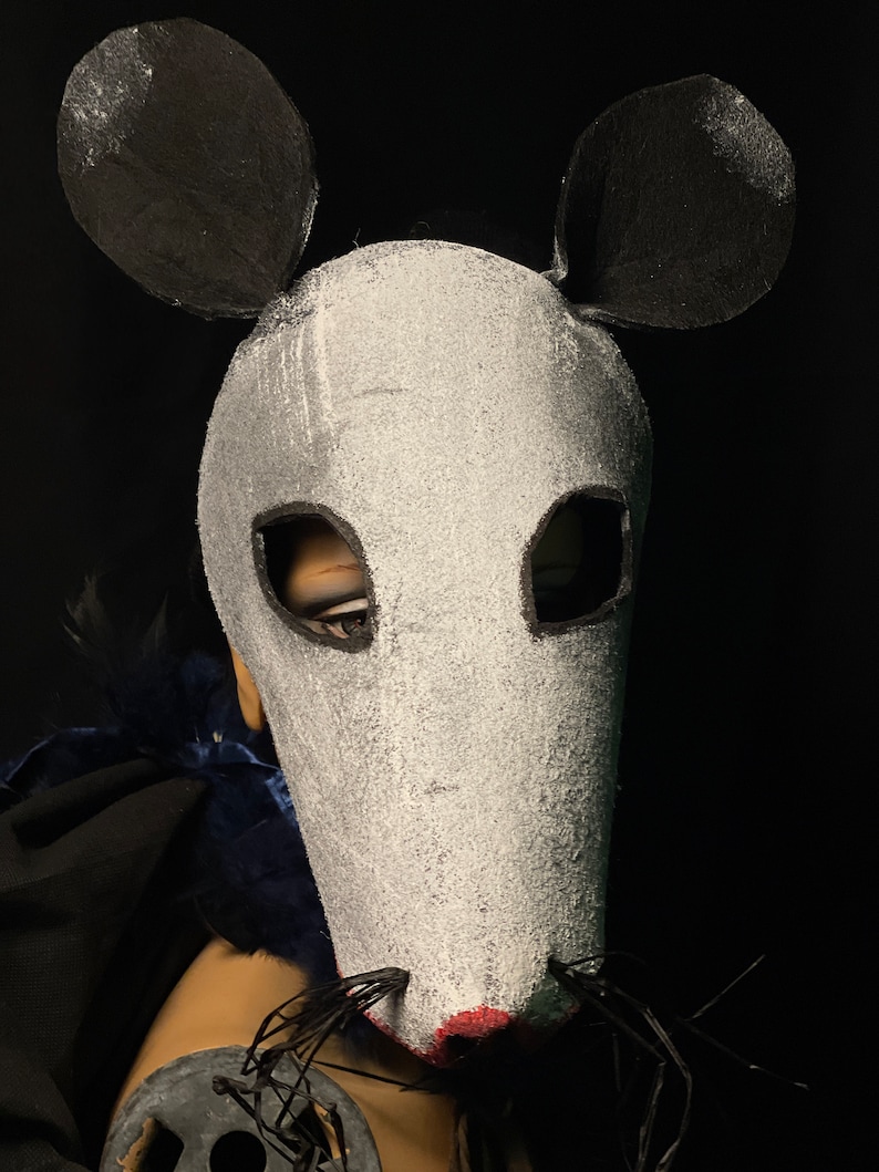 Rodent Mask Opossum Mask - Halloween, Masquerade, Costume Prop for Photo Shoots ...