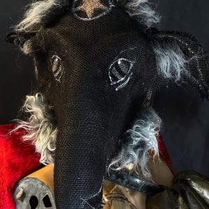 Handmade Goat Mask: Adult Halloween Costume, Dark Art Prop