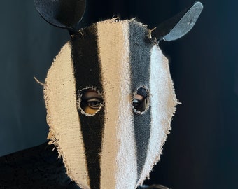 Badger Mask - Animal Masquerade Mask - Fantasy, Role Play, Cosplay Props - Wind in the Willows Costume Mask