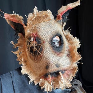 Monster Mask - Adult Halloween Costume - Handmade Custom Props - Koala Cryptid Masquerade Mask
