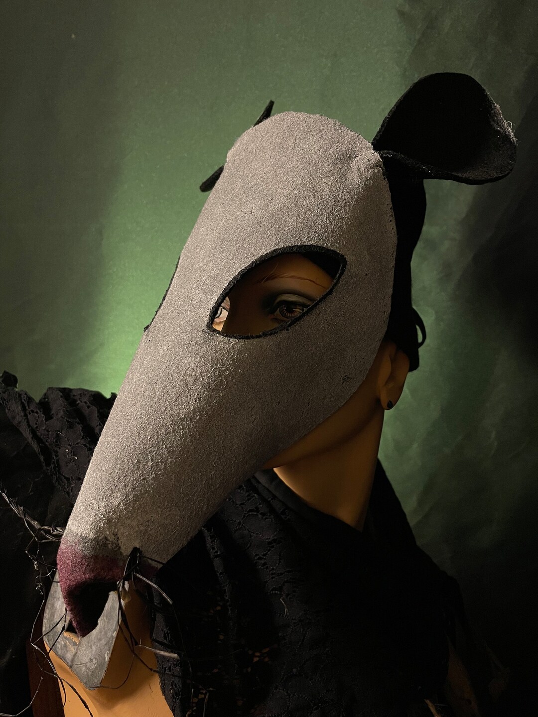 Creepy Cute Possum Mask Adult Halloween, Masquerade, Cosplay Costume Masks for Photo Shoots