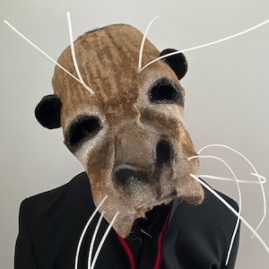 River Otter Mask -Sea Otter Mask - Animal Masquerade Mask - Adult Halloween Mask - Handmade, Custom Props