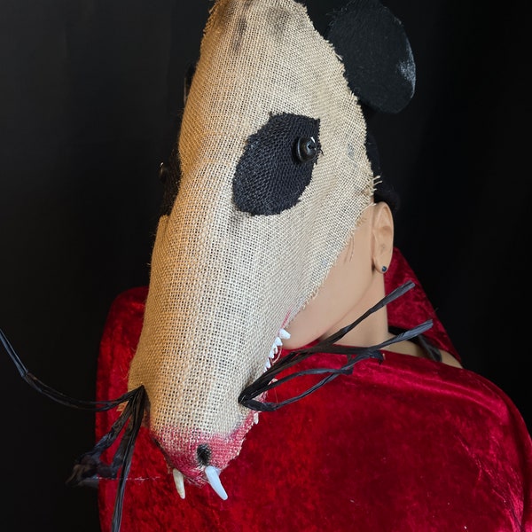 Creepy Cute Opossum Possum Mask - Adult Halloween, Masquerade, Cosplay Costume Masks for Photo Shoots, Videos and Fun Times