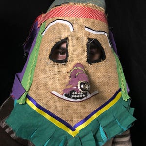 Handmade Cajun Mardi Gras Mask: Carnival Costume