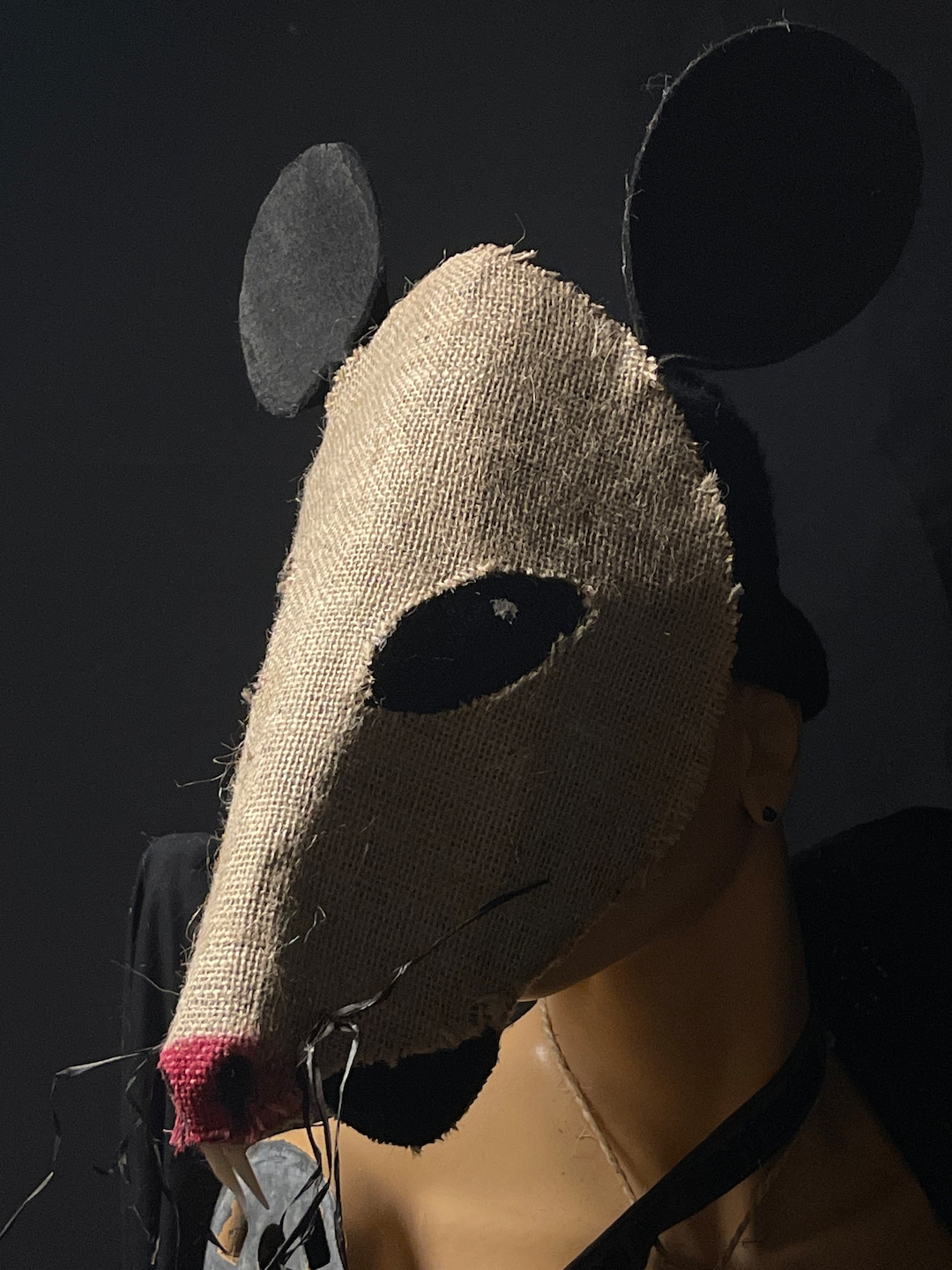 Creepy Cute Rat Mask Adult Halloween, Masquerade, Rat Mouse Cosplay ...