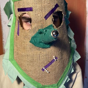 Handmade Cajun Mardi Gras Mask: Carnival Costume