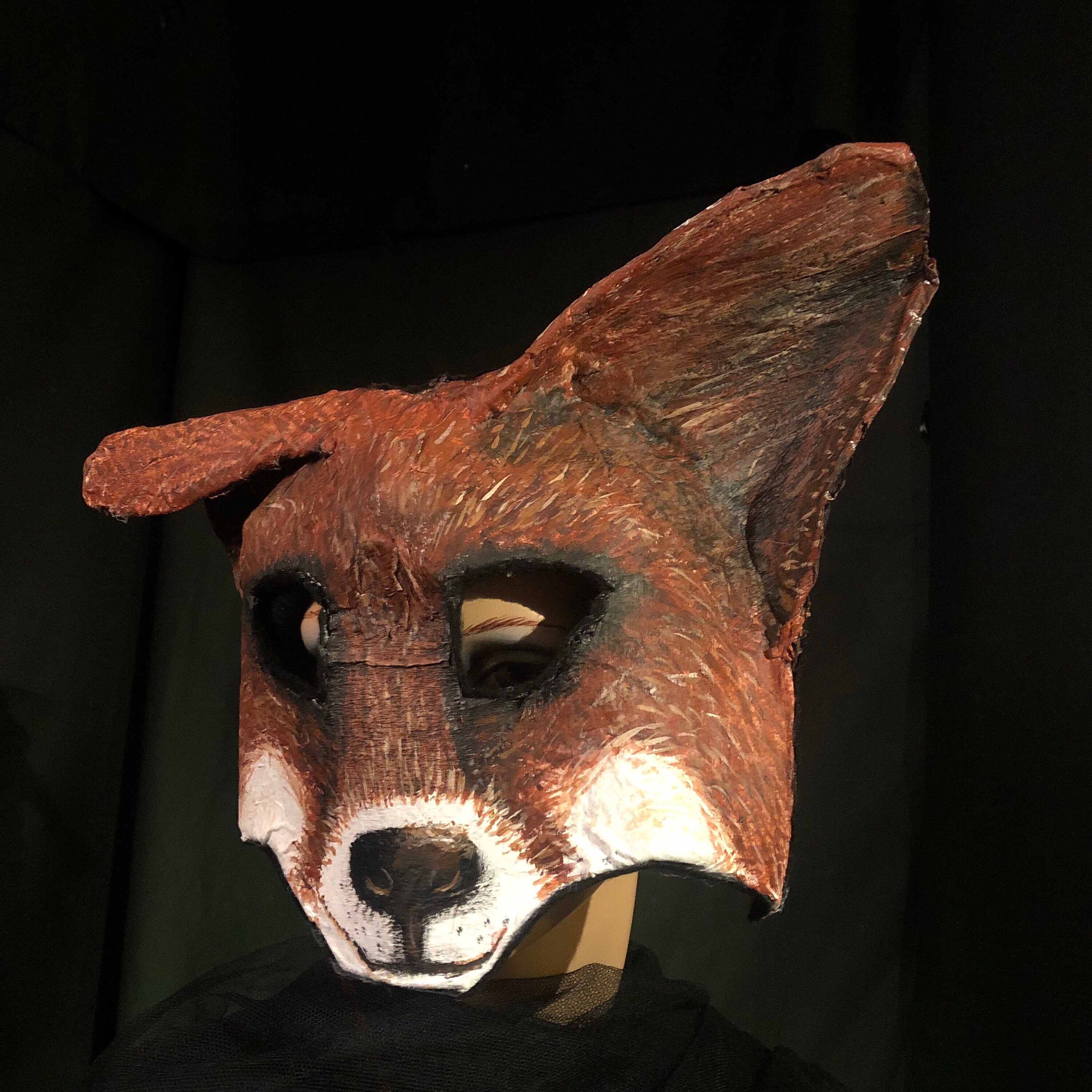 Kitsune Fox Mask Papiermâché Adult Halloween Costumes for Etsy