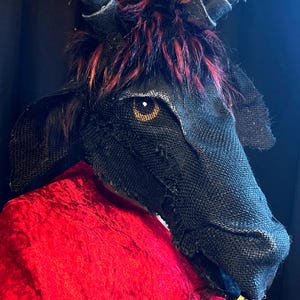 Nightmare Goat Mask: Handmade Adult Halloween Costume, Photo Prop