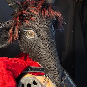Handmade Goat Mask: Adult Halloween Costume, Cosplay Prop