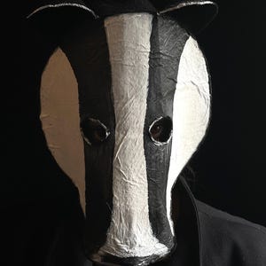 Badger Mask - Animal Masquerade Mask - Fantasy, Role Play, Cosplay Props  - Costume Party Mask