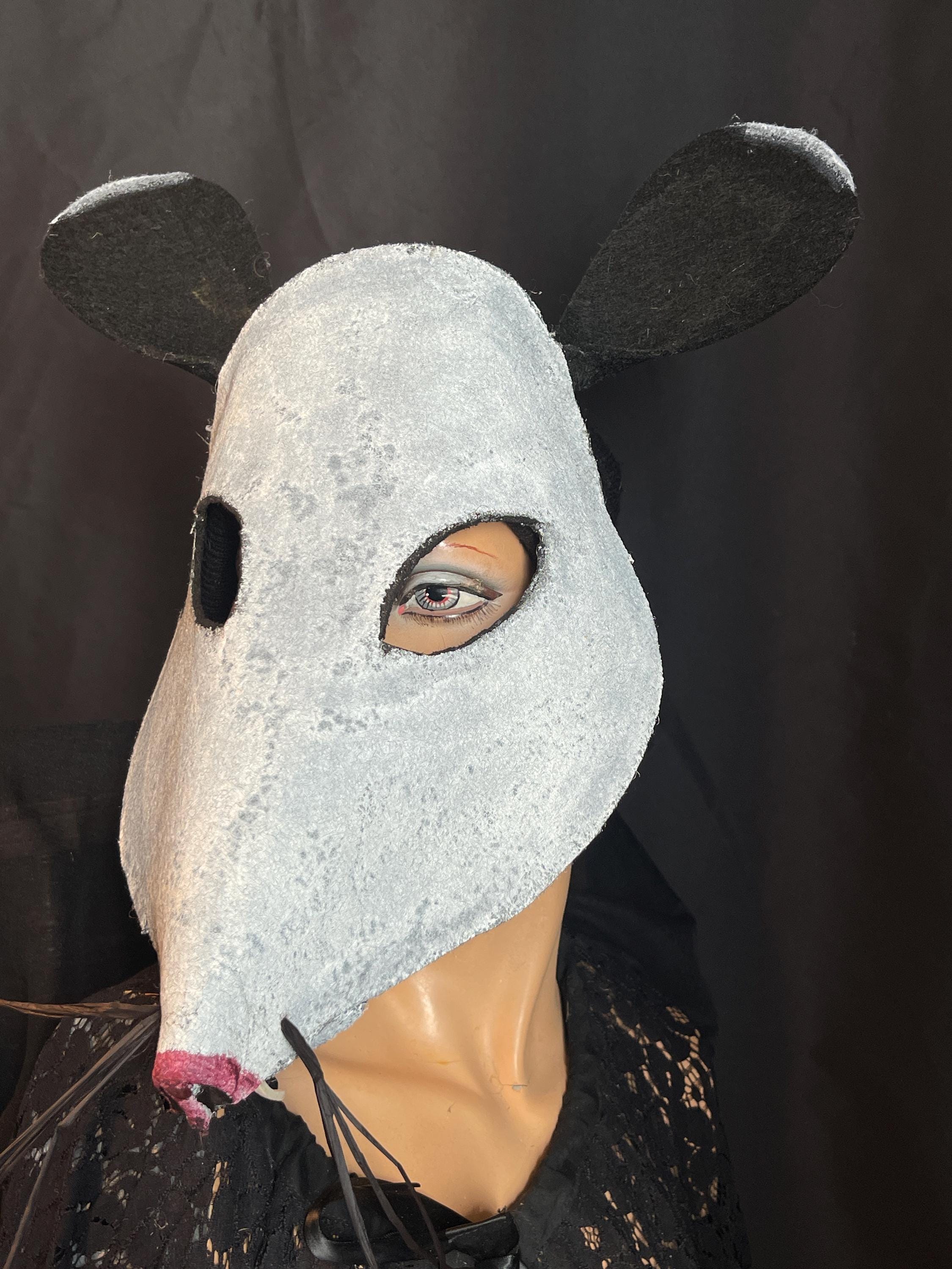 Rodent Mask Possum Mask - Halloween, Masquerade, Creepy-cute Costume Props for ...