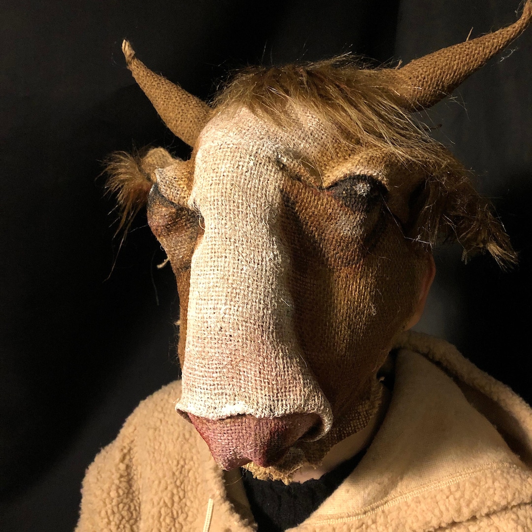 Handmade Cow Mask: Costume Movie, Theater, Parade - Halloween ...