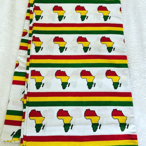Fabric sold per yard Kente African Fabric