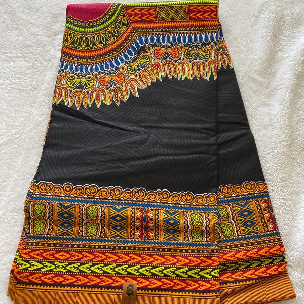 Tissu africain/kitenge/chitengeA /Dashiki /Dashiki Imprimés africains/Tissu Dashiki/Artisanat/Vêtements africains/Dashiki vendu par yard gros caractères