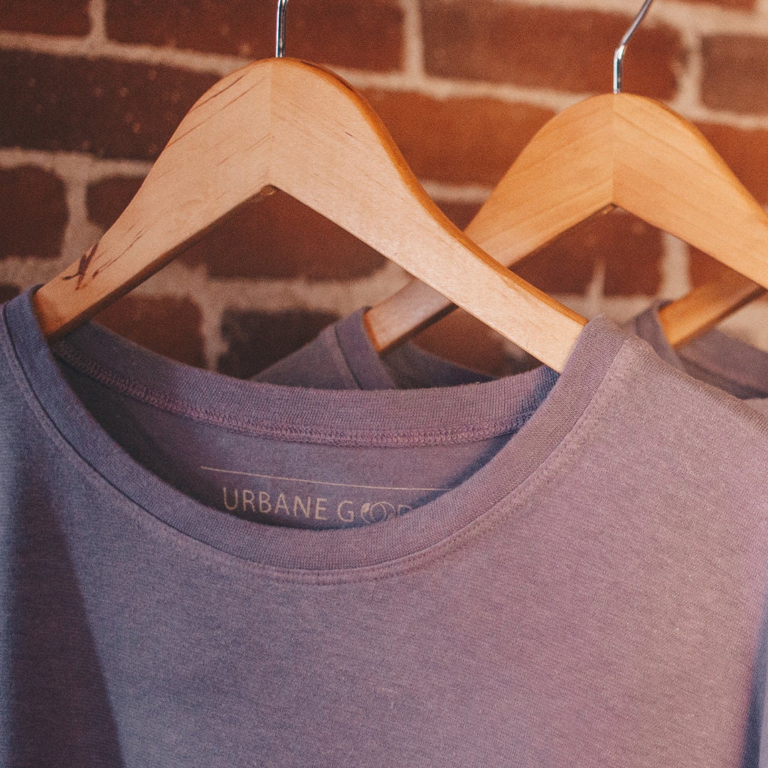 Purple Hemp Jersey Oversized Tshirt Super Comfy Shirt custom Made in