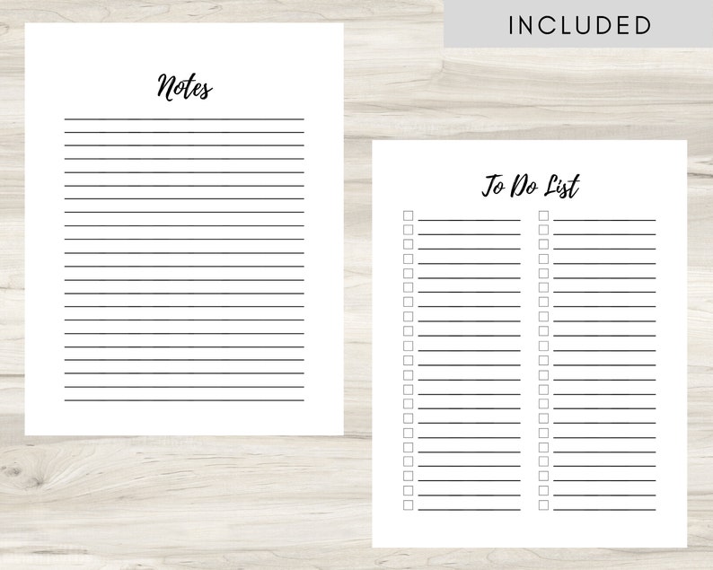 Blank Daily To Do List Printable To Do List Planner | Etsy