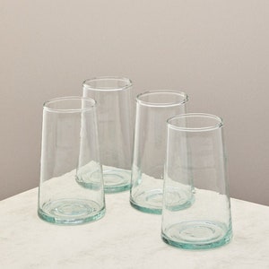 Highball Set - Handmade Recycled Drinking Glass - Set of 4 - 330ml