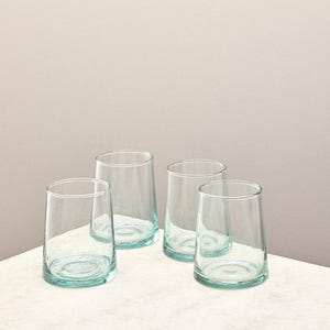 Tumbler Set - Handmade Recycled Glass - Set of 4 - 235ml Glasses