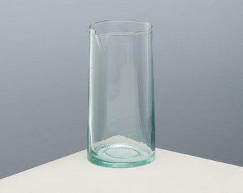 Carafe/Jug/Vase - Handmade Recycled Glass - 1 litre