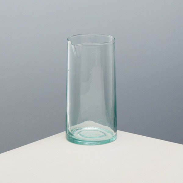 Karaffe/Krug/Vase - Handgemachtes Recyclingglas - 1 Liter