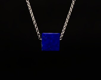 Lapis lazuli cube