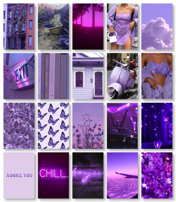 Purple Wall Collage Kit | Etsy